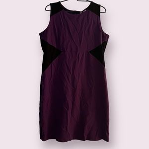 Motherhood Maternity, Fitted Dress, Purple and Black, Size XL